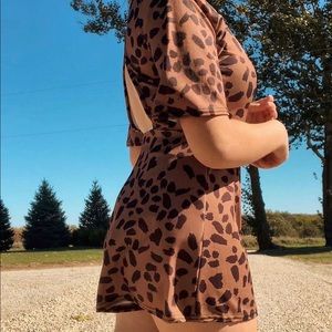 cheetah print romper!!